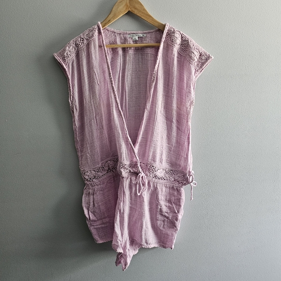 O'neill Saltwater Lavender Coverup Romper XL - Picture 4 of 9